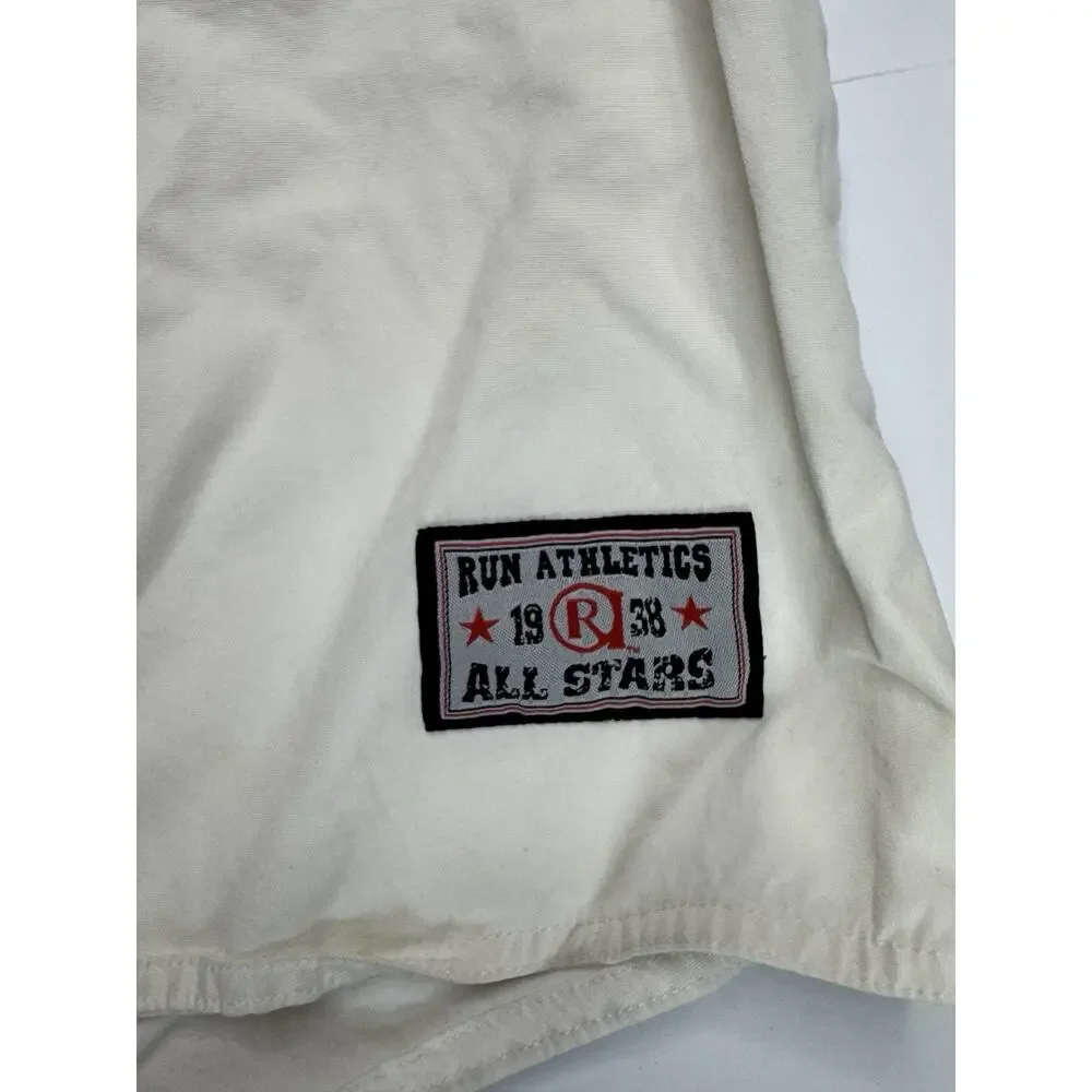 Run Athletics Baseball Jersey Mens XL Y2K Rev Run Hip Hop Embroidered 1988